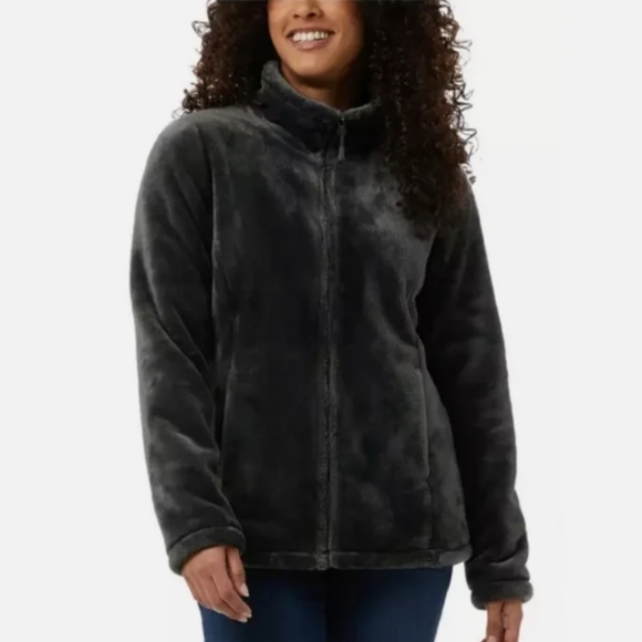 NWT 32 Degrees Women's Plush Faux Fur Jacket – Full Zip, Soft & Cozy XL - Picture 1 of 3